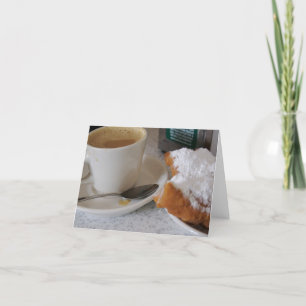 Carte Cafe au lait & beignets