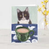 Carte Café avec Henry (Fleur jaune)