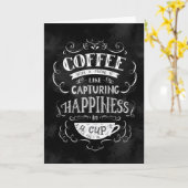 Carte Café avec un ami est comme Bonheur dans une Coupe (Fleur jaune)