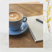 CARTE CAFÉ CHRÉTIEN PENSÉE POUR VOUS PHILIPPIENS 1:3  (Fleur jaune)