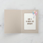 Carte Café d'anniversaire avec coeur et vapeur (Intérieur)