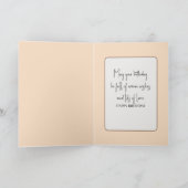 Carte Café d'anniversaire par fenêtre d'hiver (Intérieur)