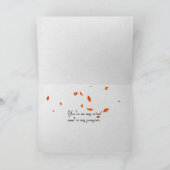 Carte Café d'automne Penser à vous (Intérieur)