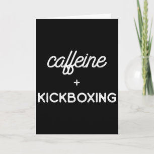 Carte Café de kickboxing Entraînement de kickboxing
