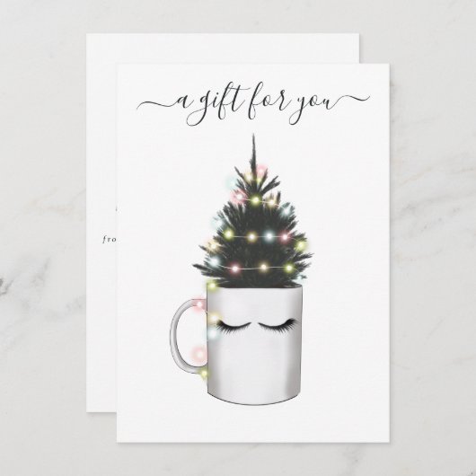 Carte Café de Noël (Devant / Derrière)