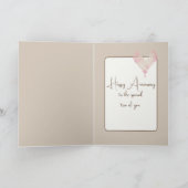 Carte Café du 42e anniversaire avec coeur (Intérieur)