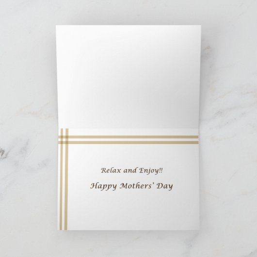 Carte Café du jour de mères (Intérieur)