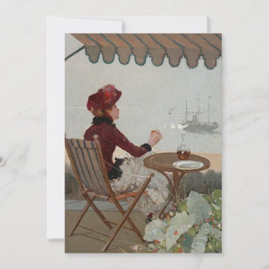 Carte Café en bord de mer | Jean Béraud (Devant)