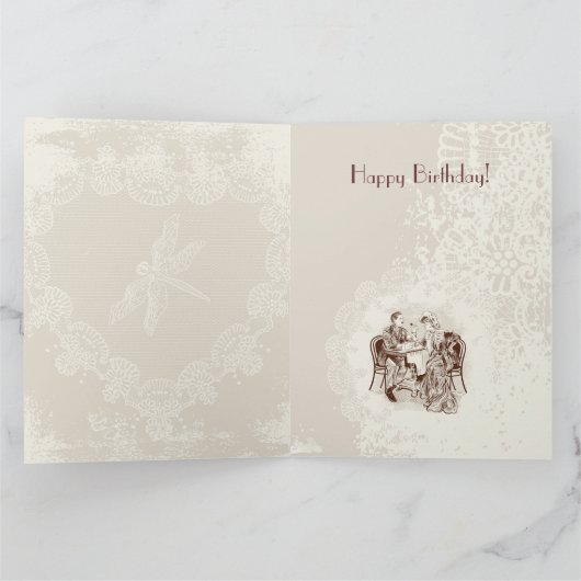 Carte café et amour (Intérieur)