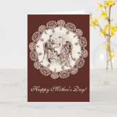 Carte café et amour (Fleur jaune)