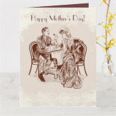 Carte café et amour (Fleur jaune)