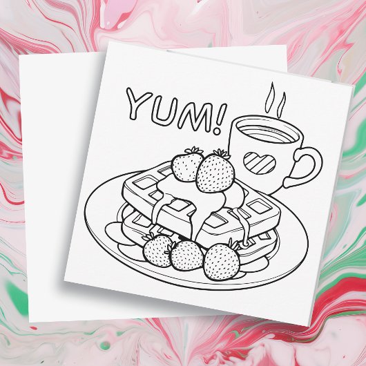 Carte Café et Bagel | Couleur