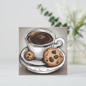 Carte Café et biscuits  (Debout devant)