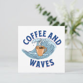 Carte Café et Vagues (Debout devant)
