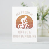 Carte Café et VTT Vélo Vintage descente (Debout devant)