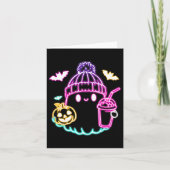 Carte Café Ghost Cute Boire Halloween Éffrayant (Devant)