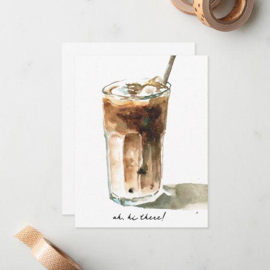 carte café glacé (Devant/Arrière en situation)