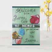 Carte Café Karma (Fleur jaune)