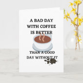 Carte Café matinale routine café offre (Fleur jaune)