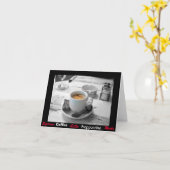 Carte … Café Mmm (Fleur jaune)