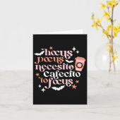 Carte Café Pocus Necesito Pour Concentrer Le Café Hallow (Fleur jaune)