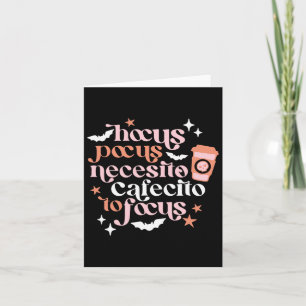 Carte Café Pocus Necesito Pour Concentrer Le Café Hallow