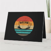 Carte Café Retro Style Vintage (Dos)