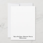 Carte "Café rue Norvins, Montmartre" Paris (Dos)