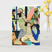 Carte Café, tableau d'Ernst Ludwig Kirchner (Fleur jaune)