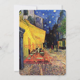 Carte Café Terrasse à la nuit par Vincent van Gogh