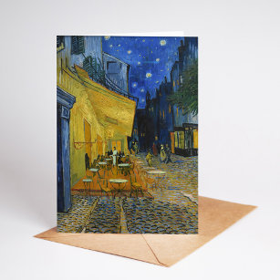 Carte Café Terrasse en soirée   Vincent Van Gogh