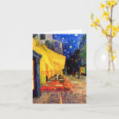 Carte Café Terrasse Place du Forum Van Gogh Art (Fleur jaune)