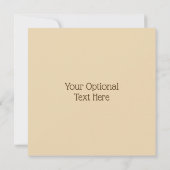 Carte Café texte personnalisé (Dos)