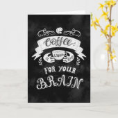 Carte Café un Hug Liquide pour votre cerveau (Fleur jaune)