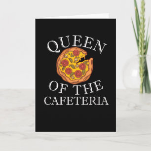 Carte Cafétéria de l'école Déjeuner à la retraite dame