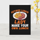 Carte Cafétéria de Rétired Lunch (Fleur jaune)