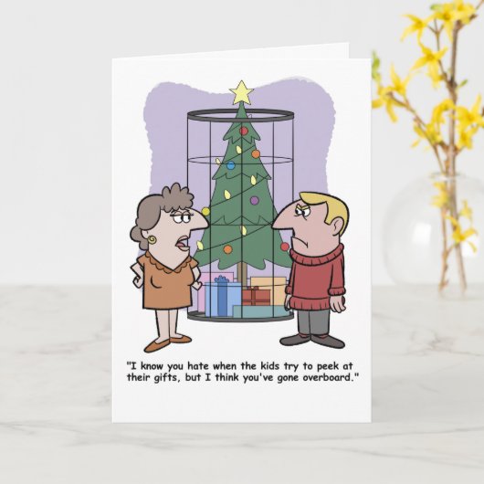 Carte Cage d'arbre de Noël (Fleur jaune)