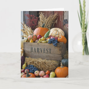 Carte Cage de récolte de Thanksgiving