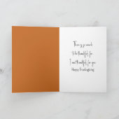 Carte Cage de récolte de Thanksgiving (Intérieur)