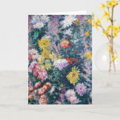 Carte Caillebotte - Chrysanthèmes blanc et jaune (Fleur jaune)