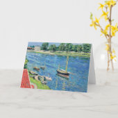 Carte Caillebotte - Seine à Argenteuil, Bateaux à l'ancr (Fleur jaune)