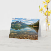 Carte Cailloux dans le lac (Fleur jaune)