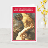 Carte Cain Abel Not Brother's Kippah Funny Birthday Card (Fleur jaune)