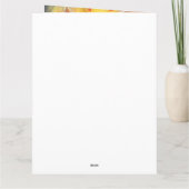 Carte Cairn Terrier Halloween avec citrouilles effrayant (Dos)