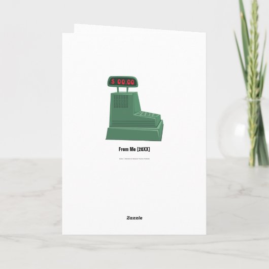 Carte Caisse Funny Anniversaire (Dos)