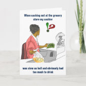 Carte Caisse Funny Anniversaire (Devant)