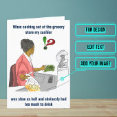 Carte Caisse Funny Anniversaire