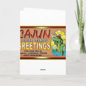 Carte Cajun Bonjour (Dos)