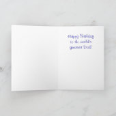 Carte Cajun Crawfish Joyeux père d'anniversaire (Intérieur)