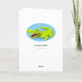 Carte Cajun Créole Crawfish Anniversaire amusant (Dos)